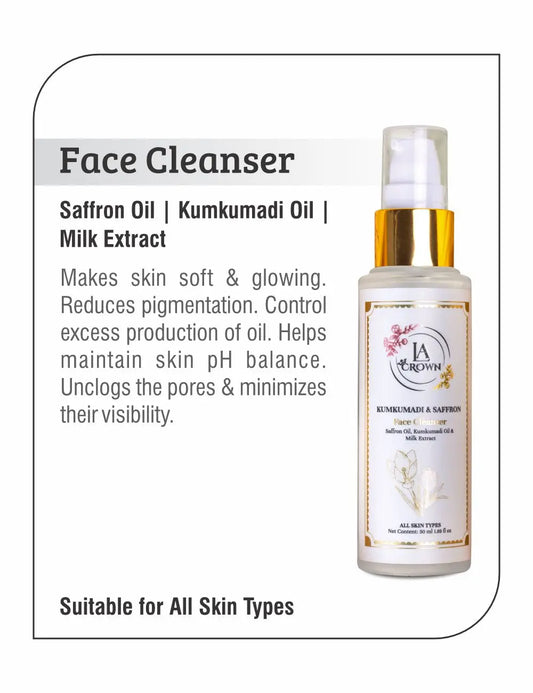 Kumkumadi Face Cleanser & Face Wash LA Crown Cosmetics