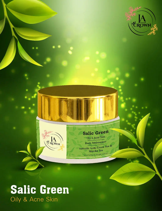 Salic Green Daily Moisturizer (Oily & Acne) LA Crown Cosmetics