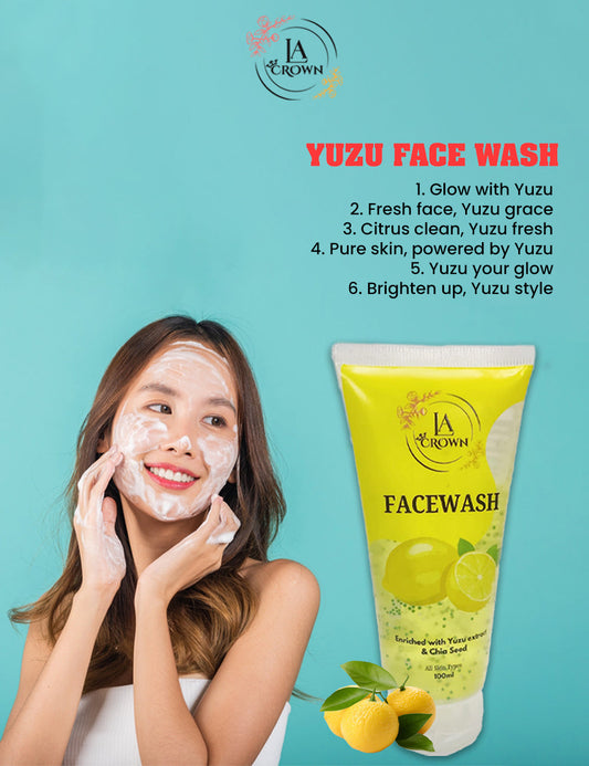 Yuzu face Wash LA Crown Cosmetics