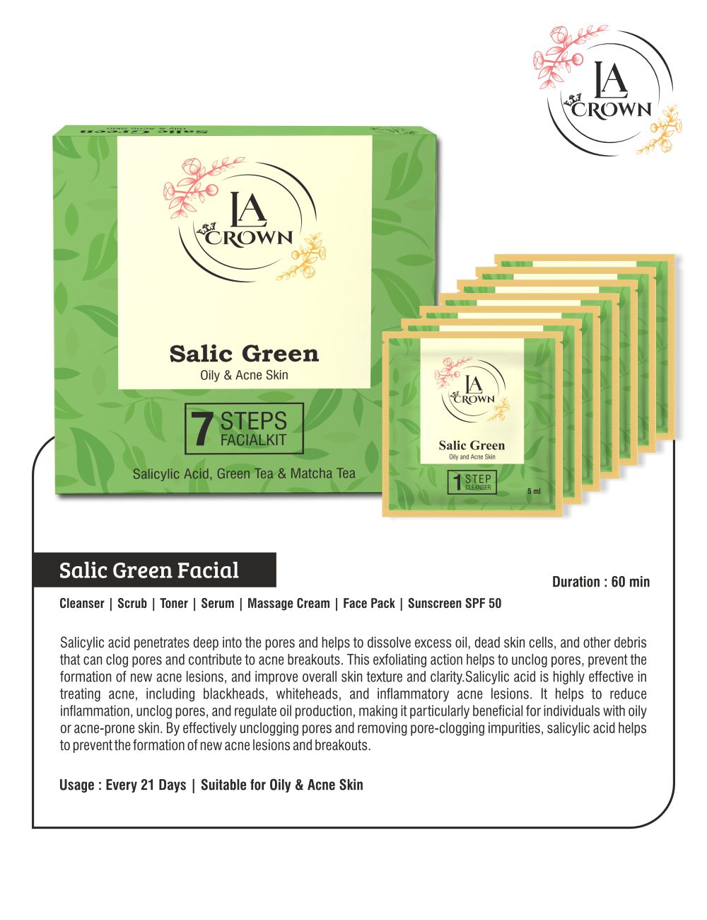 Salic Green Facial (7 step)