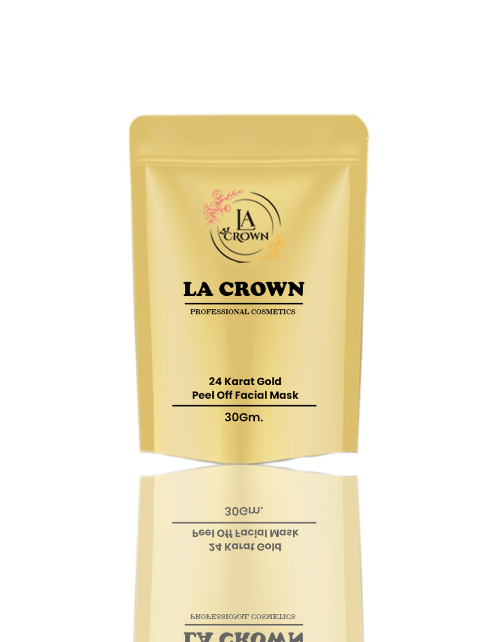 24 karat gold peel off mask LA Crown Cosmetics