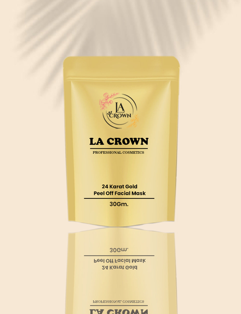 24 karat gold peel off mask LA Crown Cosmetics
