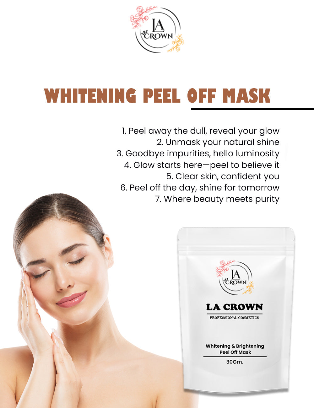 Whitening Peel off Mask LA Crown Cosmetics